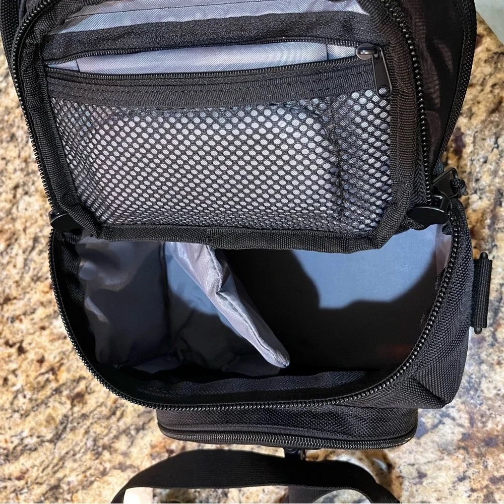Canon Black and Brown Camera Bag